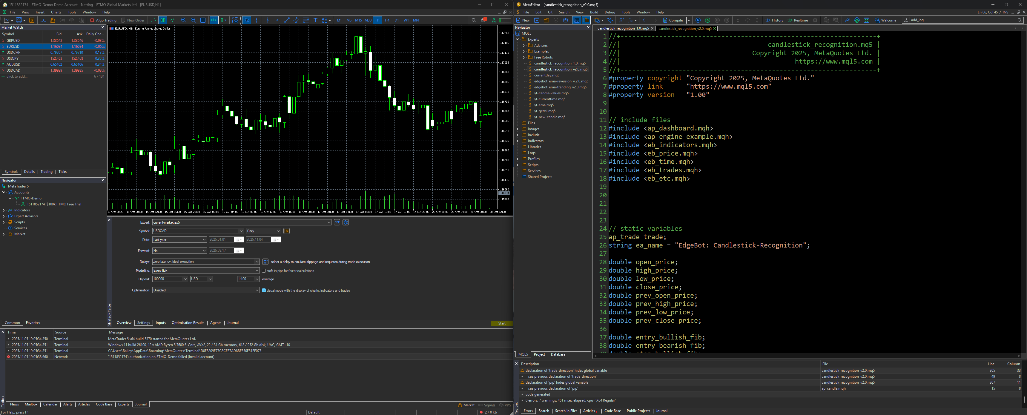 EdgeBots — MT5 trading platform and MQL5 bot code